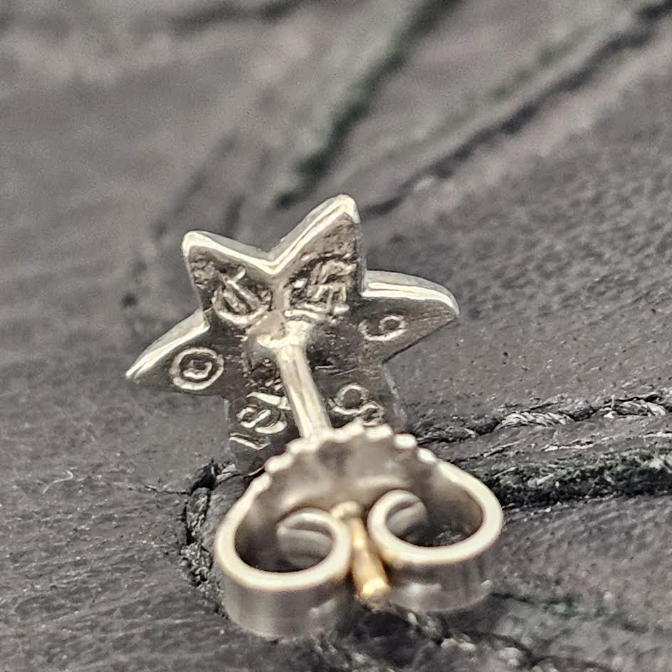 CHROME HEARTS 18K WG STAR STUD 1 Diamond Earrings クロムハーツ 18K ホワイトゴールド スタースタッド 1ダイヤ イヤリング