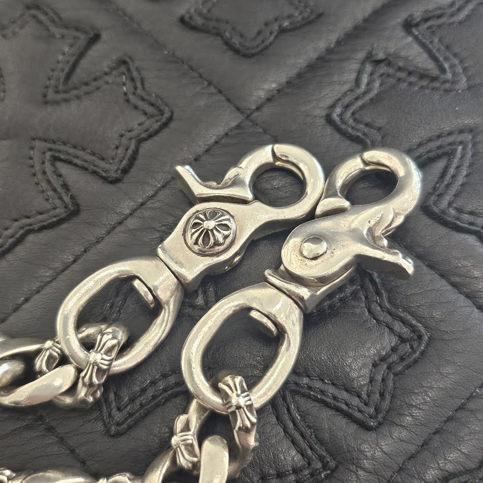 CHROME HEARTS Fancy Cross Wallet Chain Short 2 Clip クロムハーツ ファンシークロス ウォレットチェーン ショート 2クリップ シルバー925