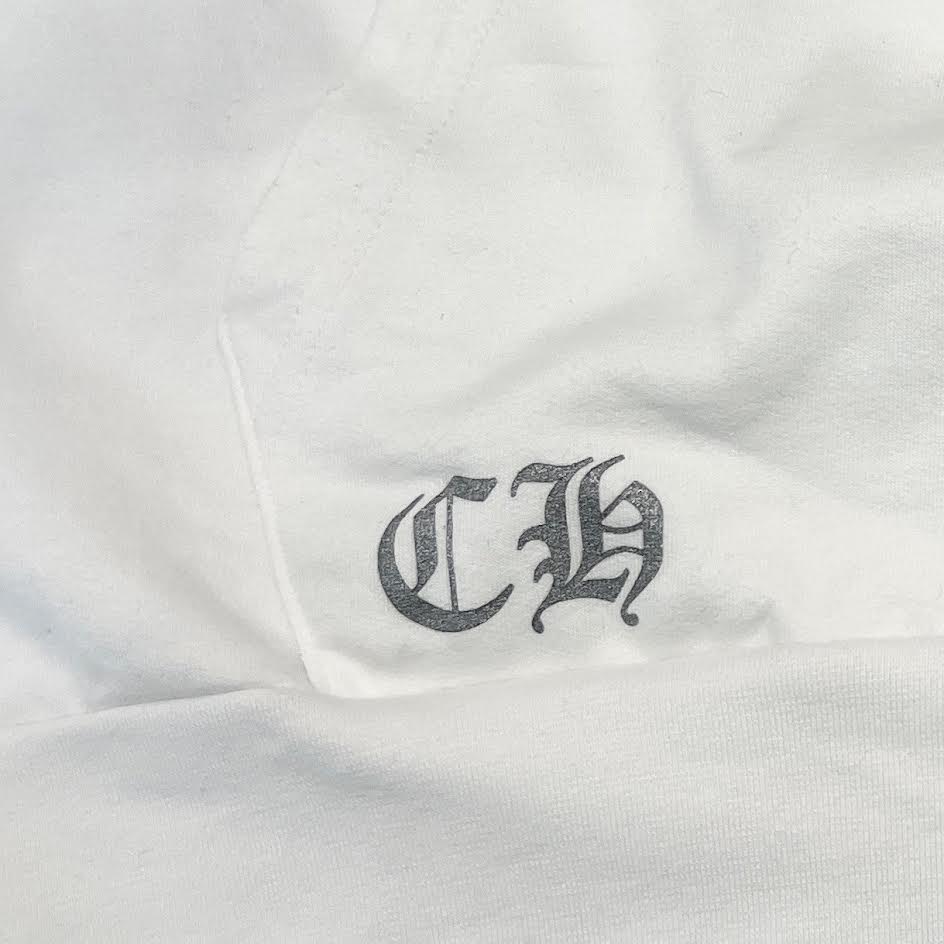 CHROME HEARTS MIAMI Limited Silver Glitter Horseshoe Pullover Hoodie Size L クロムハーツ マイアミ限定 シルバーグリッター ホースシュー プルオーバー フーディ サイズL