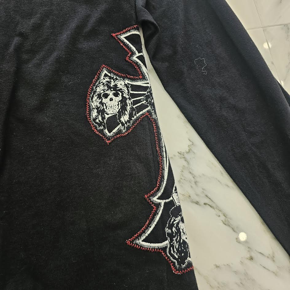 CHROME HEARTS × Guns N' Roses Cross Embroidery Long Sleeve Tee Size M クロムハーツ × ガンズアンドローゼス クロス刺繍 ロングスリーブTシャツ サイズM