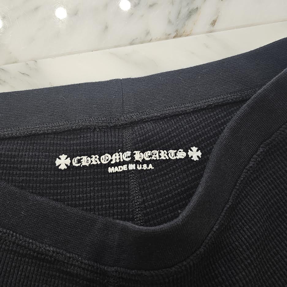 CHROME HEARTS × MATTY BOY Chomper Embroidery Side Logo Thermal Shorts Size L クロムハーツ×マティボーイ チョンパー刺繡 サイドロゴ サーマルショーツ サイズL