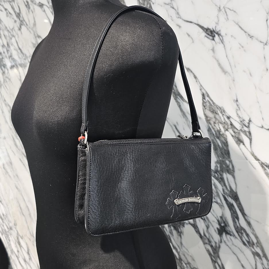 CHROME HEARTS The Night Leather Hand Bag クロムハーツ ザ・ナイト レザー ハンドバッグ