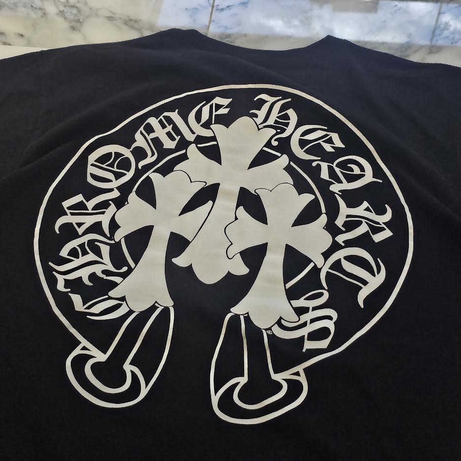 CHROME HEARTS Back 3 Cross Horseshoe Tee Size M クロムハーツ バック 3クロス ホースシュー Tシャツ サイズM