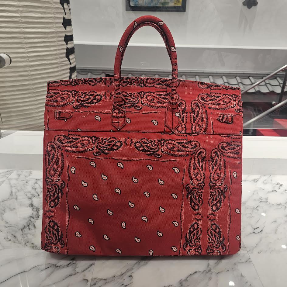 THE WORLD IS YOURS Paisley All Over Pattern Handbag ザ ワールド イズ ユアーズ ペイズリー総柄 ハンドバッグ