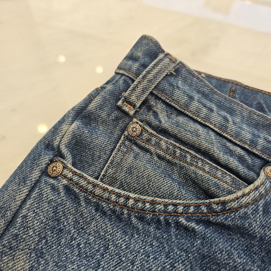 CHROME HEARTS × Levi's Body VNTG Cross Leather Patch Jeans Size 32 クロムハーツ × リーバイスボディ ヴィンテージ クロスレザーパッチ ジーンズ デニムパンツ サイズ32