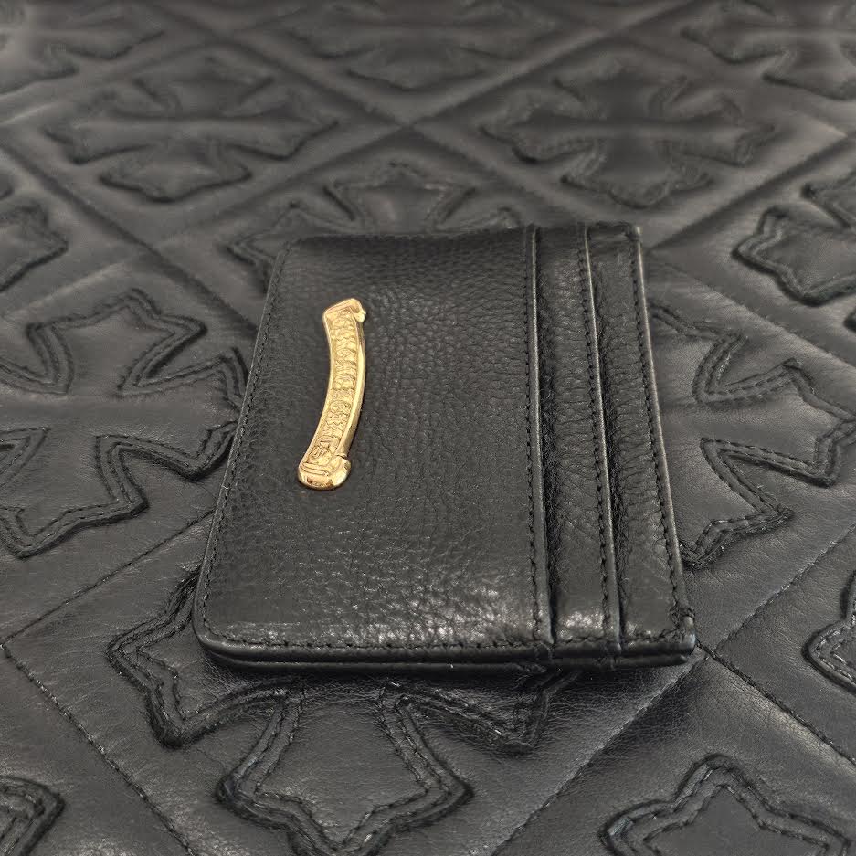 CHROME HEARTS 22K Scroll Double Side Leather Card Case クロムハーツ 22K スクロール ダブルサイド レザーカードケース