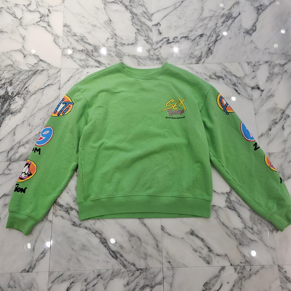 CHROME HEARTS × MATTY BOY 2021AW PPO Sex Records Crew Neck Sweat Shirt Size L クロムハーツ × マッティボーイ PPO セックスレコード クルーネック スウェットシャツ サイズL