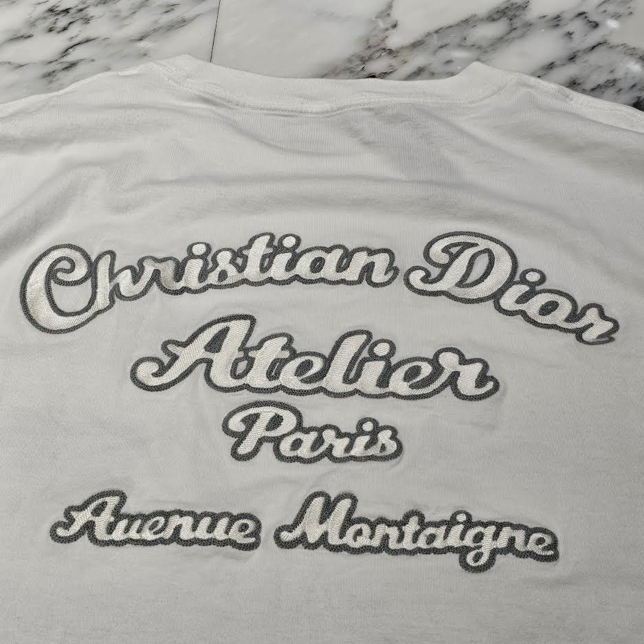 DIOR 2023SS Christian Dior Atelier Embroidery Tee 293J645A0677 Size XXL ディオール クリスチャンディオール アトリエ刺繍 Tシャツ サイズXXL