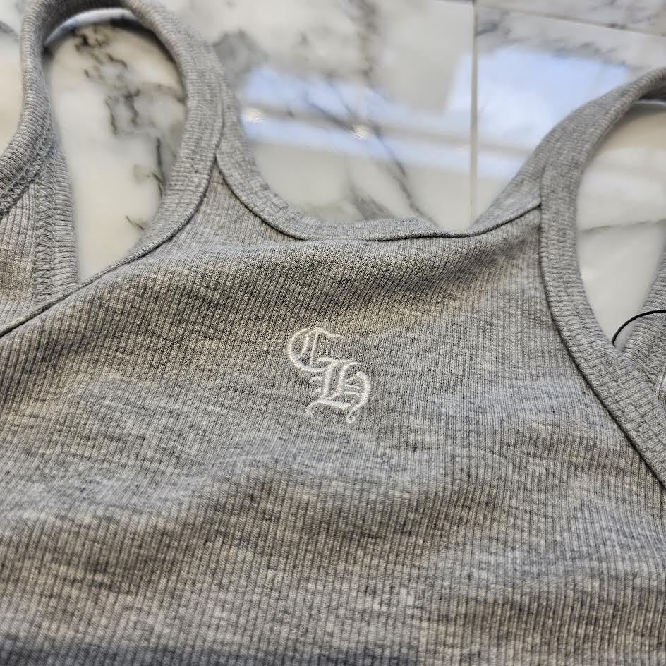 CHROME HEARTS Y NOT CH Plus Logo Embroidery Rayon Camisole Size S クロムハーツ ワイノット CHプラス ロゴ刺繍 レーヨン キャミソール サイズS