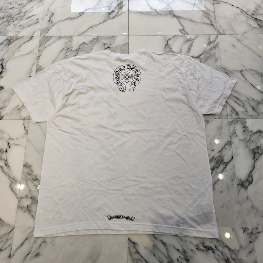 CHROME HEARTS Neck Logo Back Horseshoe Tee XXL クロムハーツ ネックロゴ バックホースシュー Tシャツ サイズXXL
