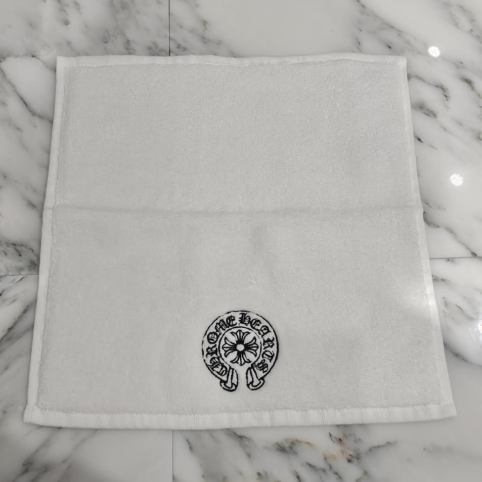 CHROME HEARTS Horseshoe Embroidery Cotton Hand Towel クロムハーツ ホースシュー刺繍 コットン ハンドタオル
