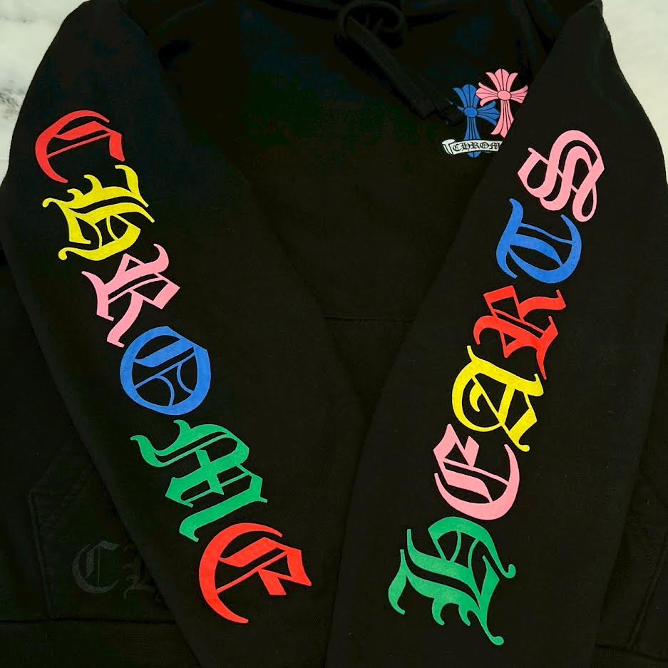 CHROME HEARTS 2021SS MLTCOL CEM CRS Pullover Hoodie Size M クロムハーツ マルチカラー セメタリークロス プルオーバー フーディ サイズM