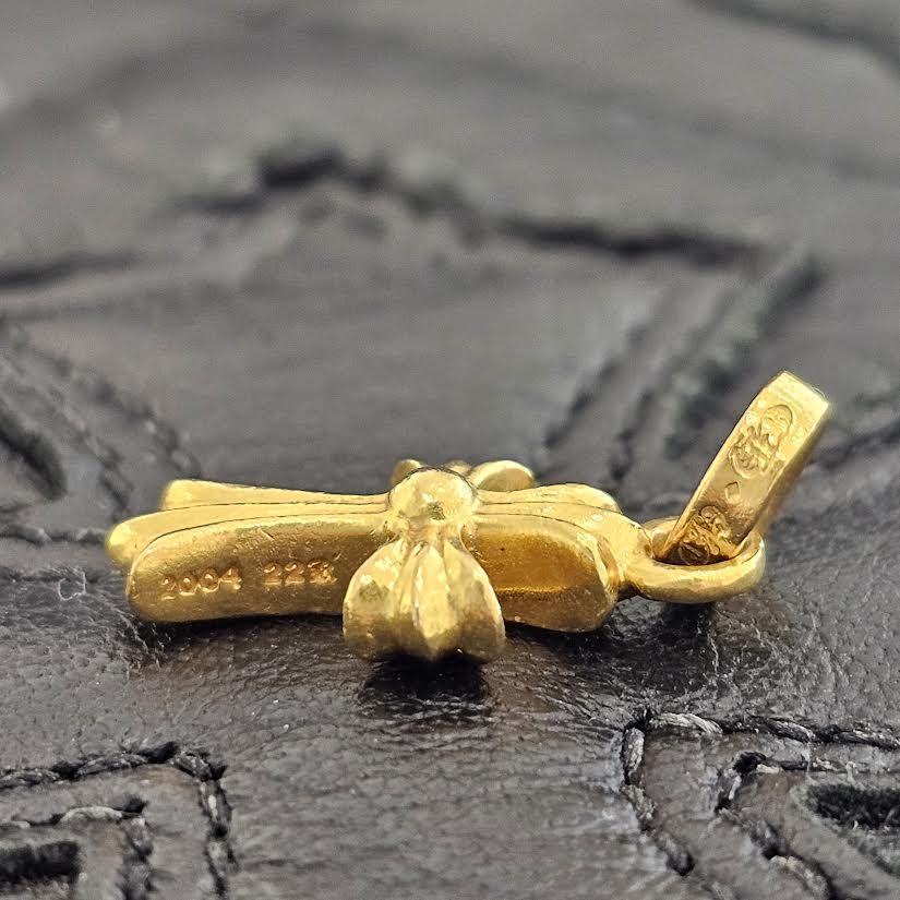 CHROME HEARTS 22K Baby Fat Charm Pave Diamond クロムハーツ 22K ベビーファット チャーム パヴェダイヤ