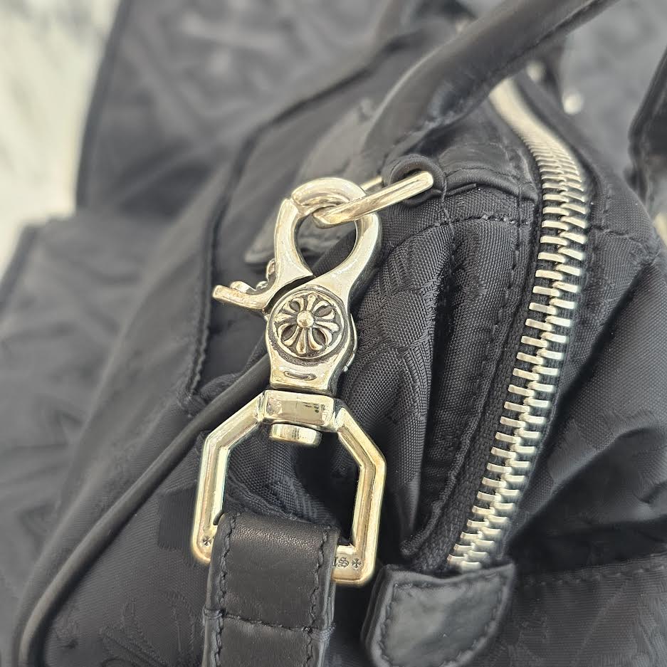 CHROME HEARTS MOCHITA Stencil Nylon Leather Hand Bag クロムハーツ MOCHITA ステンシル総柄 ナイロン レザー ハンドバッグ ショルダーバッグ