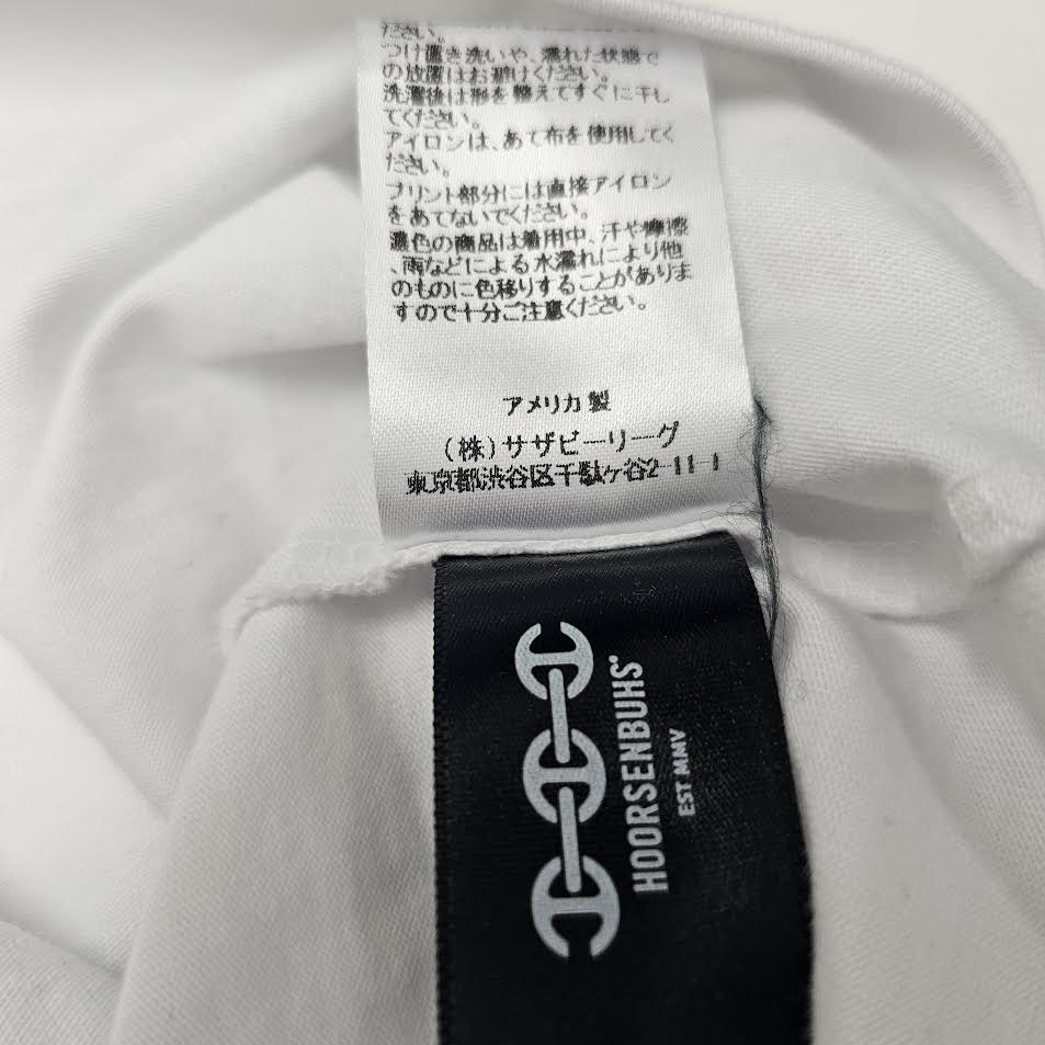HOORSENBUHS Back Logo Cotton Tee 9920900156 Size S ホーセンブース バックロゴ コットン Tシャツ サイズS