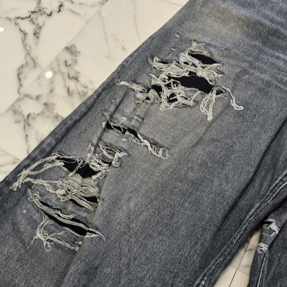 BALENCIAGA 2021AW Trompe L Oeil Jeans Wide Sweat Pants 675336 TLV86 Size M バレンシアガ トロンプルイユ ジーンズ転写 ワイドスウェットパンツ サイズM