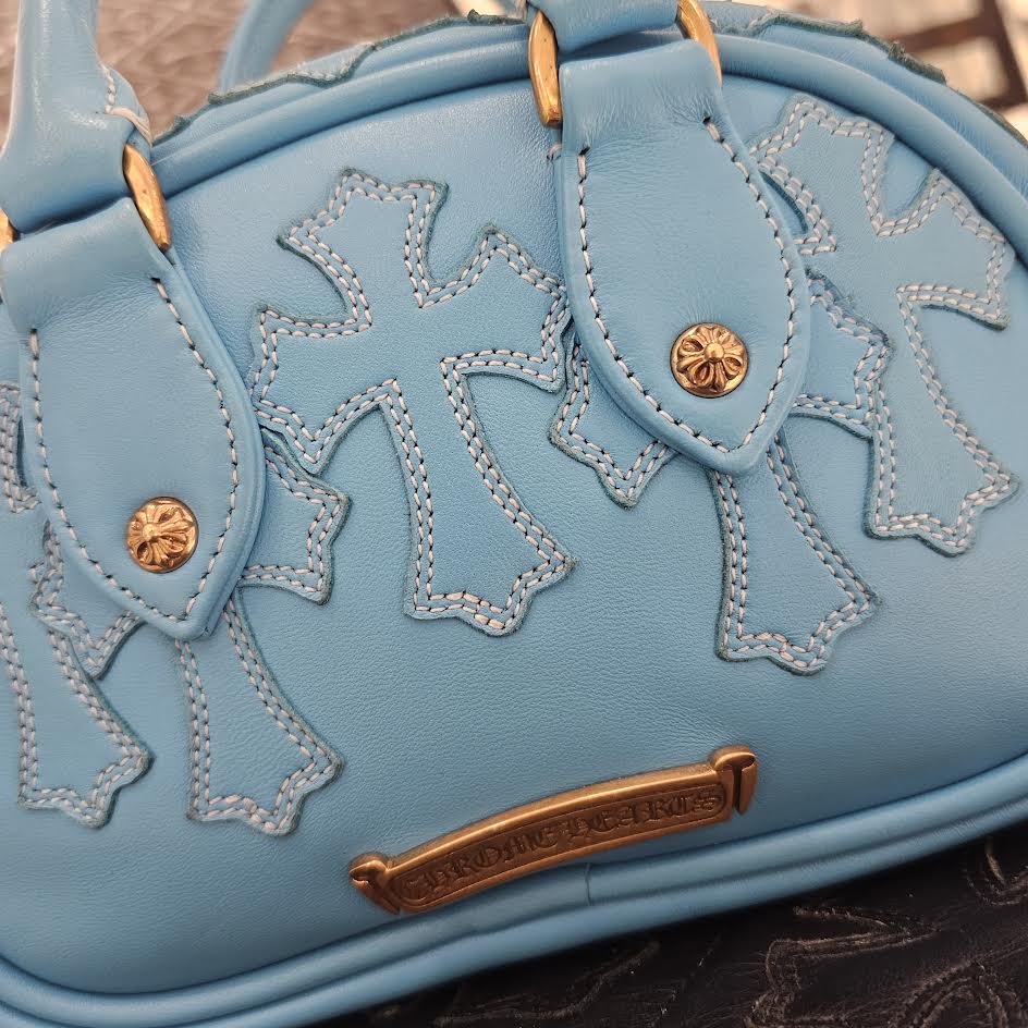 CHROME HEARTS Tiny GYM Cemetery Cross Patch Hand Bag クロムハーツ タイニージム セメタリークロスパッチ ハンドバッグ