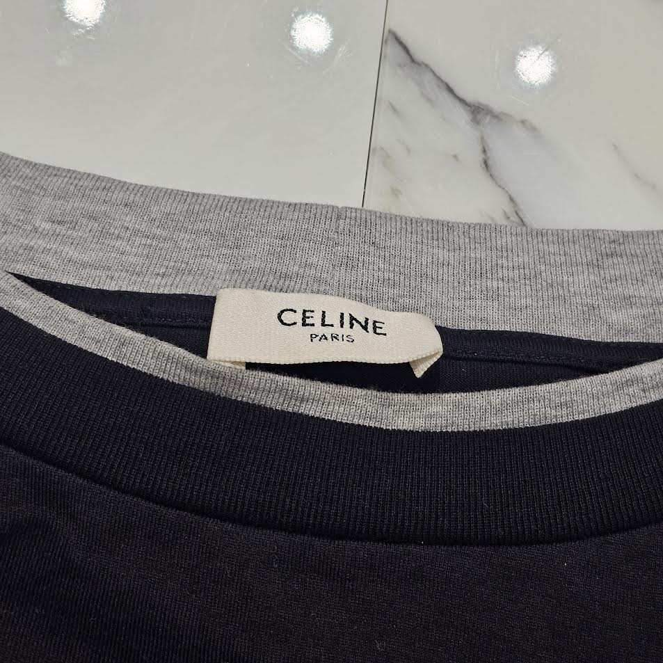 CELINE 2023SS 16 Skater Cotton Jersey Tee 2X87E671Q Size L セリーヌ 16 スケーター コットンジャージー Tシャツ サイズL