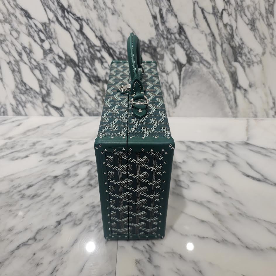 GOYARD 2022SS Grand Hotel Trunk Bag "GREEN" GHOTELPMLTY09CL09P ゴヤール グランドホテル トランクバッグ "グリーン"