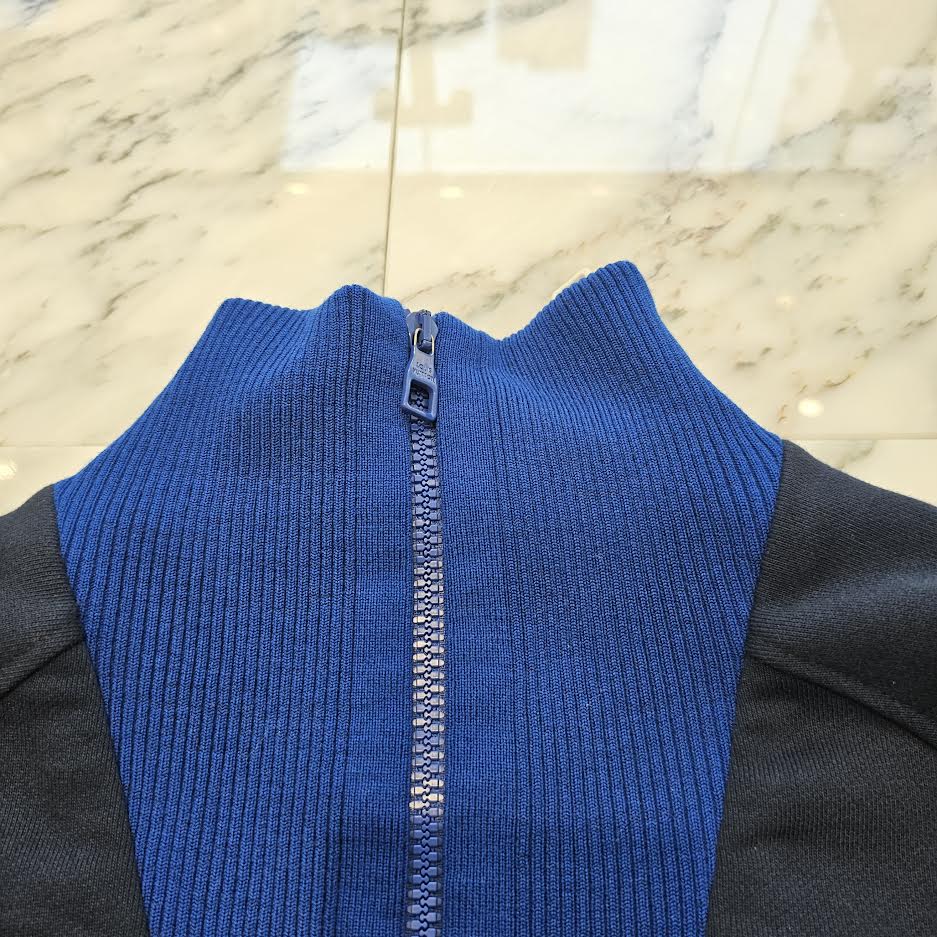 LOUIS VUITTON 2019AW Louis Printed High Neck Multi Zipped Sweatshirt Size L ルイヴィトン ルイスプリント ハイネック マルチジップ スウェットシャツ サイズL