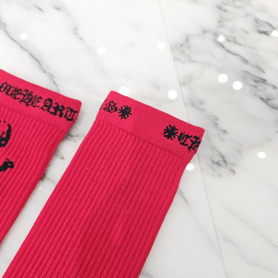 CHROME HEARTS JOE FOTI Skull Embroidery Socks Size 25cm～27cm クロムハーツ ジョーフォティ スカル刺繍 ソックス サイズ25cm～27cm