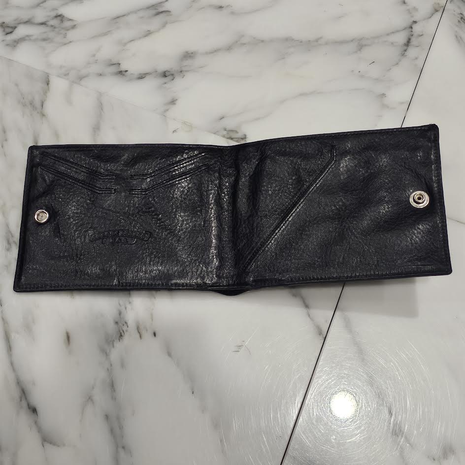 CHROME HEARTS AINT NOTHIN 2 DO BS FLARE Leather Wallet クロムハーツ エイントナッシン 2ドゥ BSフレア レザーウォレット