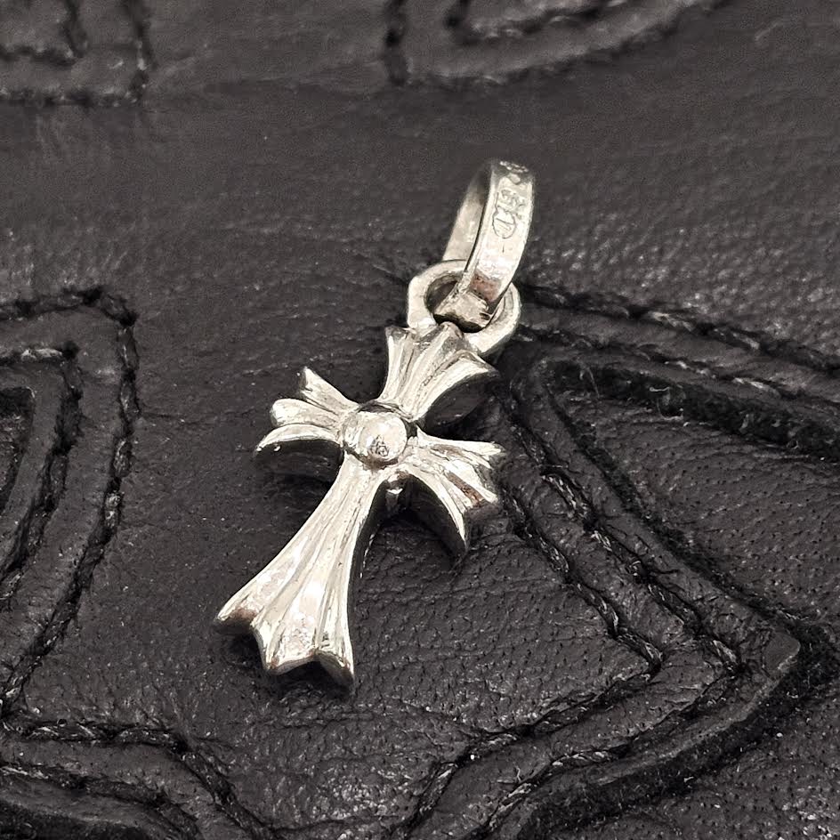 CHROME HEARTS 18K WG Baby Fat Pave Pink Sapphire Pendant Top クロムハーツ 18K ホワイトゴールド パヴェ ピンクサファイア ペンダントトップ