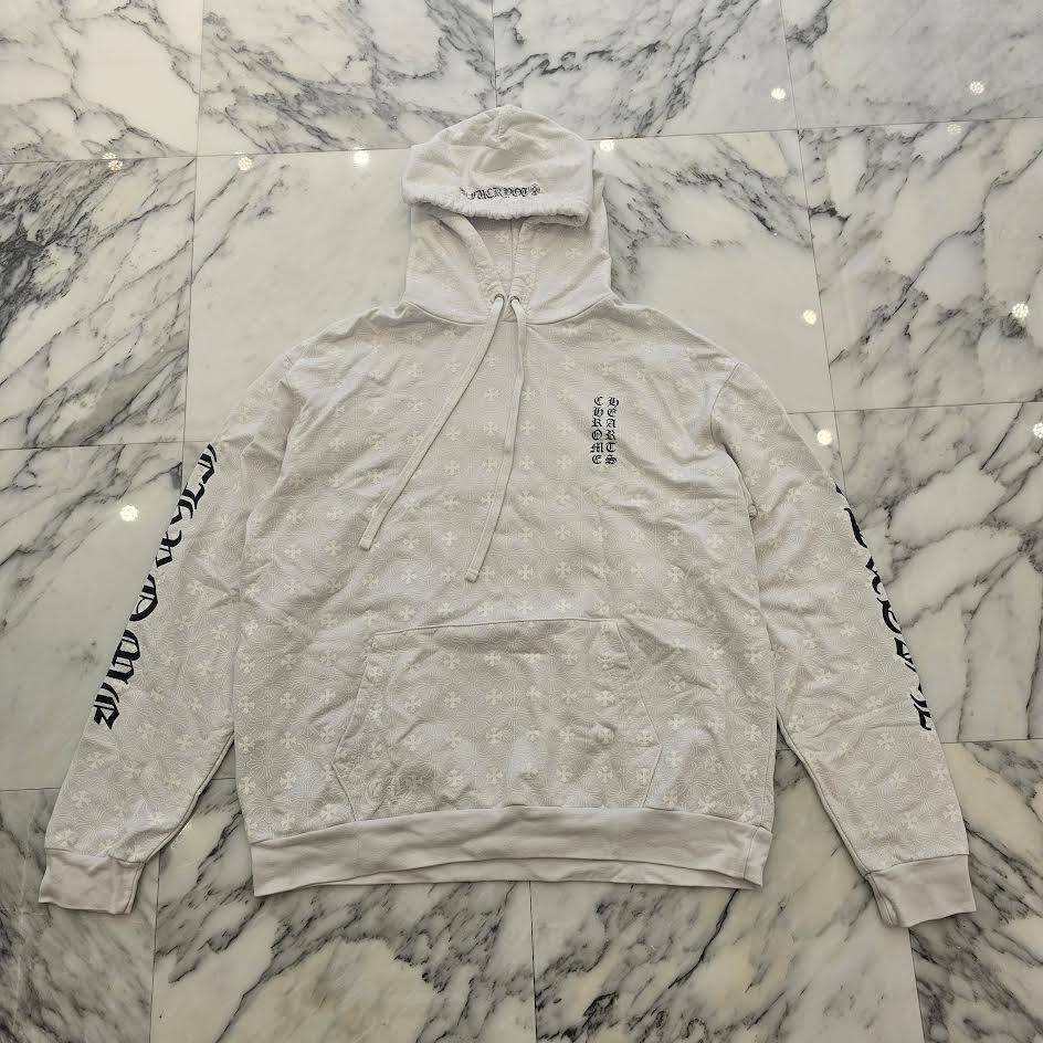 CHROME HEARTS CH Plus Print Horseshoe Pullover Hoodie Size L クロムハーツ CHプラス プリント ホースシュー プルオーバー フーディ サイズL