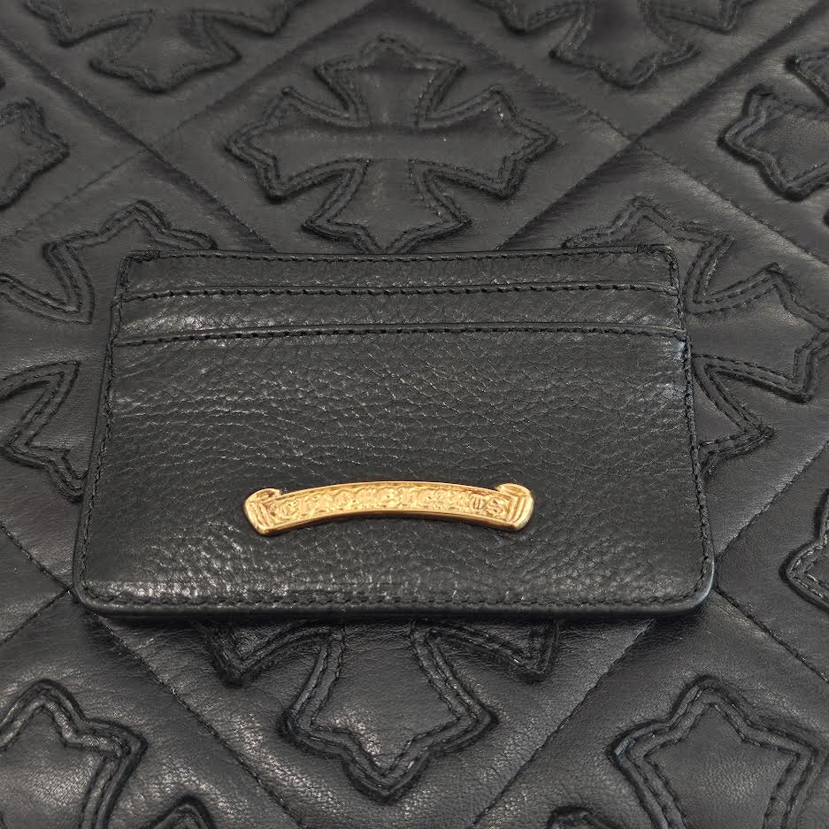 CHROME HEARTS 22K Scroll Double Side Leather Card Case クロムハーツ 22K スクロール ダブルサイド レザーカードケース