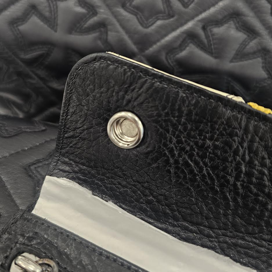 CHROME HEARTS Multi Color Leather Cross Patch Wave Wallet クロムハーツ マルチカラー レザークロスパッチ ウェーブウォレット