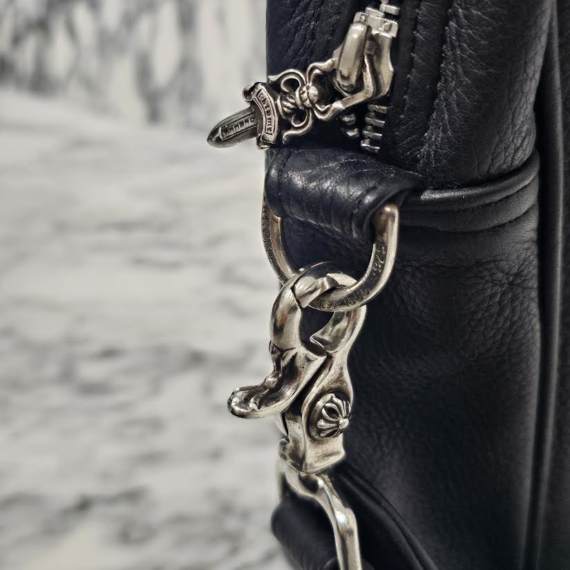 CHROME HEARTS TAKA BAG Leather Shoulder Bag クロムハーツ タカバッグ レザーショルダーバッグ