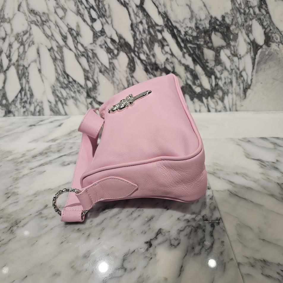 CHROME HEARTS CHICKEN NUGGET Small Leather Shoulder Bag "PINK" クロムハーツ チキンナゲット スモール レザーショルダーバッグ "ピンク"