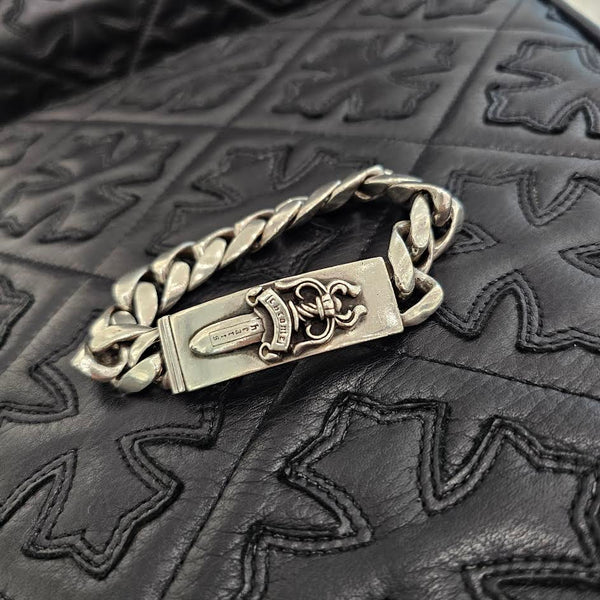 CHROME HEARTS ID DAGGER Bracelet 13LINK クロムハーツ ID ダガー 
