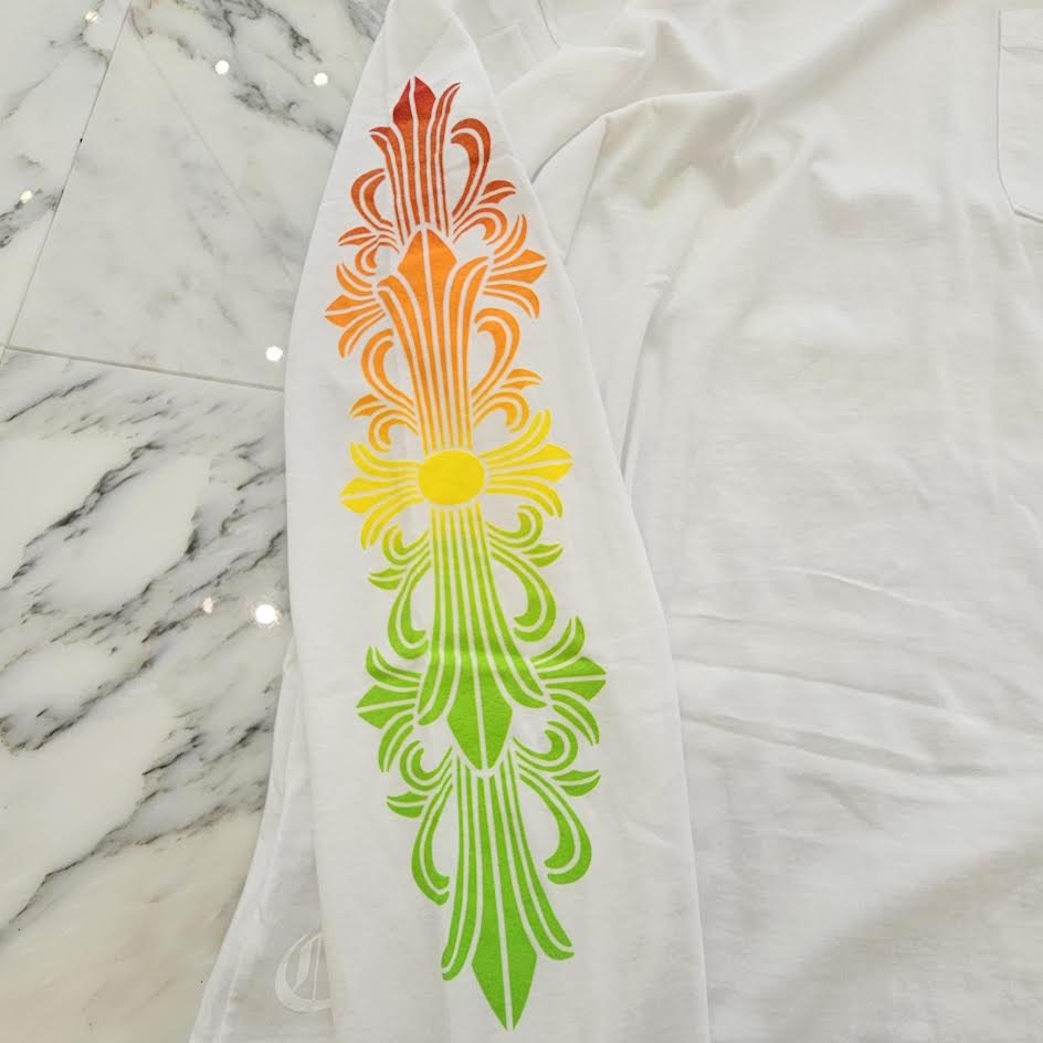 CHROME HEARTS Back Grad Circle Logo Tee Size L クロムハーツ バックグラデーション サークルロゴ ロングスリーブ Tシャツ サイズL