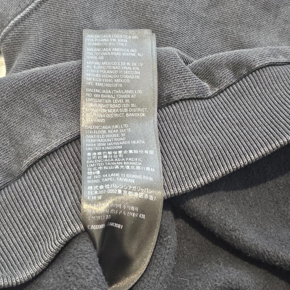 BALENCIAGA 2022SS Sporty B Oversized Crewneck Sweat Shirt 720428 TNVF5 Size L バレンシアガ スポーティーB オーバーサイズ クルーネック スウェットシャツ サイズL