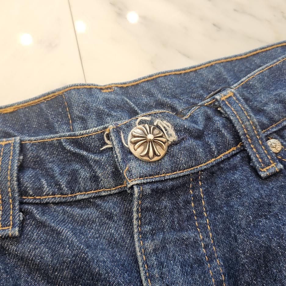 CHROME HEARTS × Levi's 517 VNTG Cross Leather Patch Denim Pants Size 32 クロムハーツ × リーバイス 517 ヴィンテージ クロスレザーパッチ デニムパンツ サイズ32