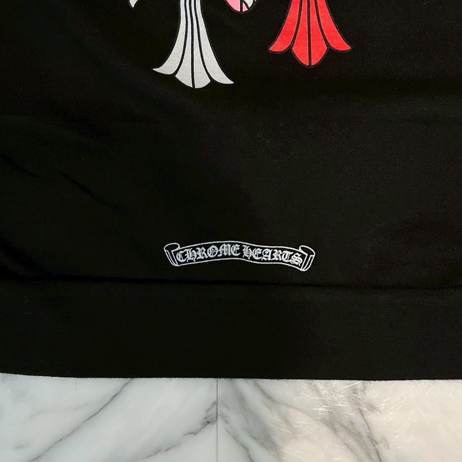 CHROME HEARTS 2021SS MLTCOL CEM CRS Pullover Hoodie Size M クロムハーツ マルチカラー セメタリークロス プルオーバー フーディ サイズM