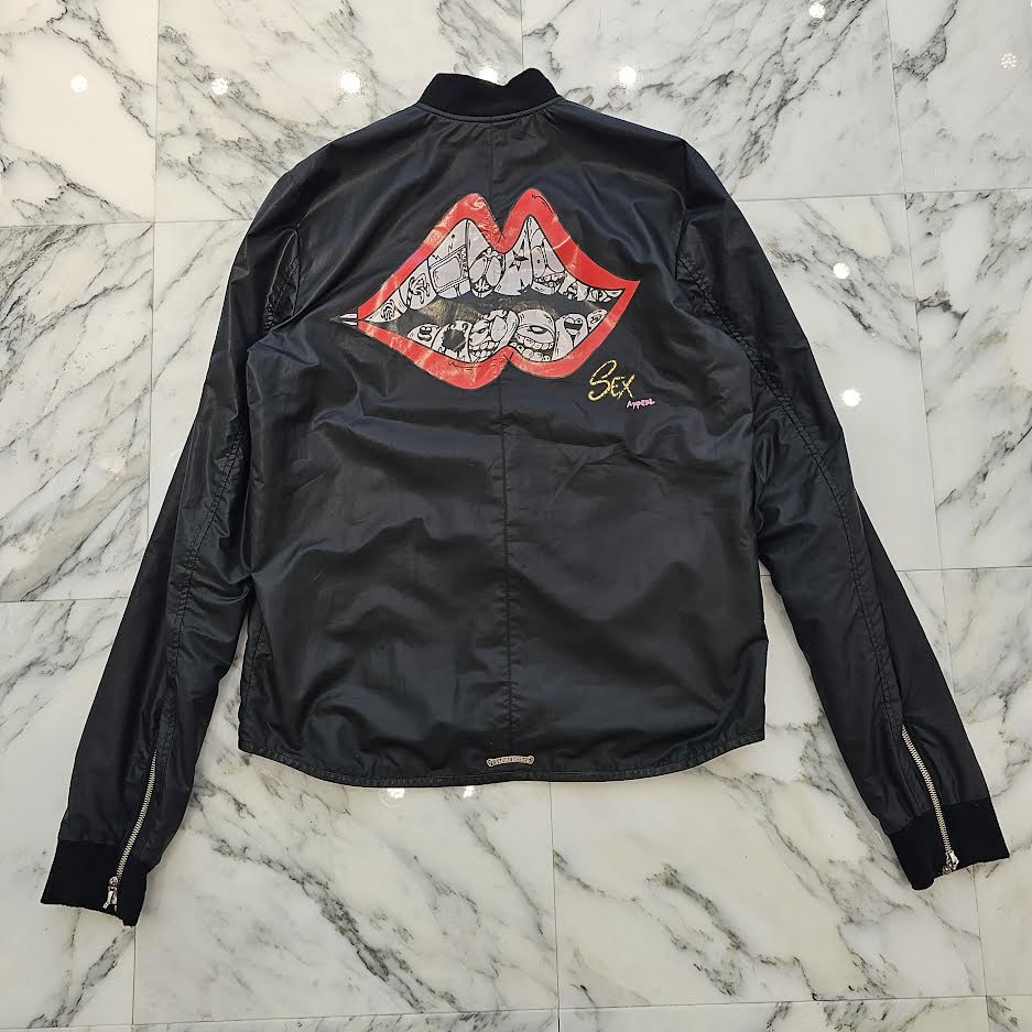 CHROME HEARTS × MATTY BOY PPO FURIES Chomper Nylon Bomber Jacket