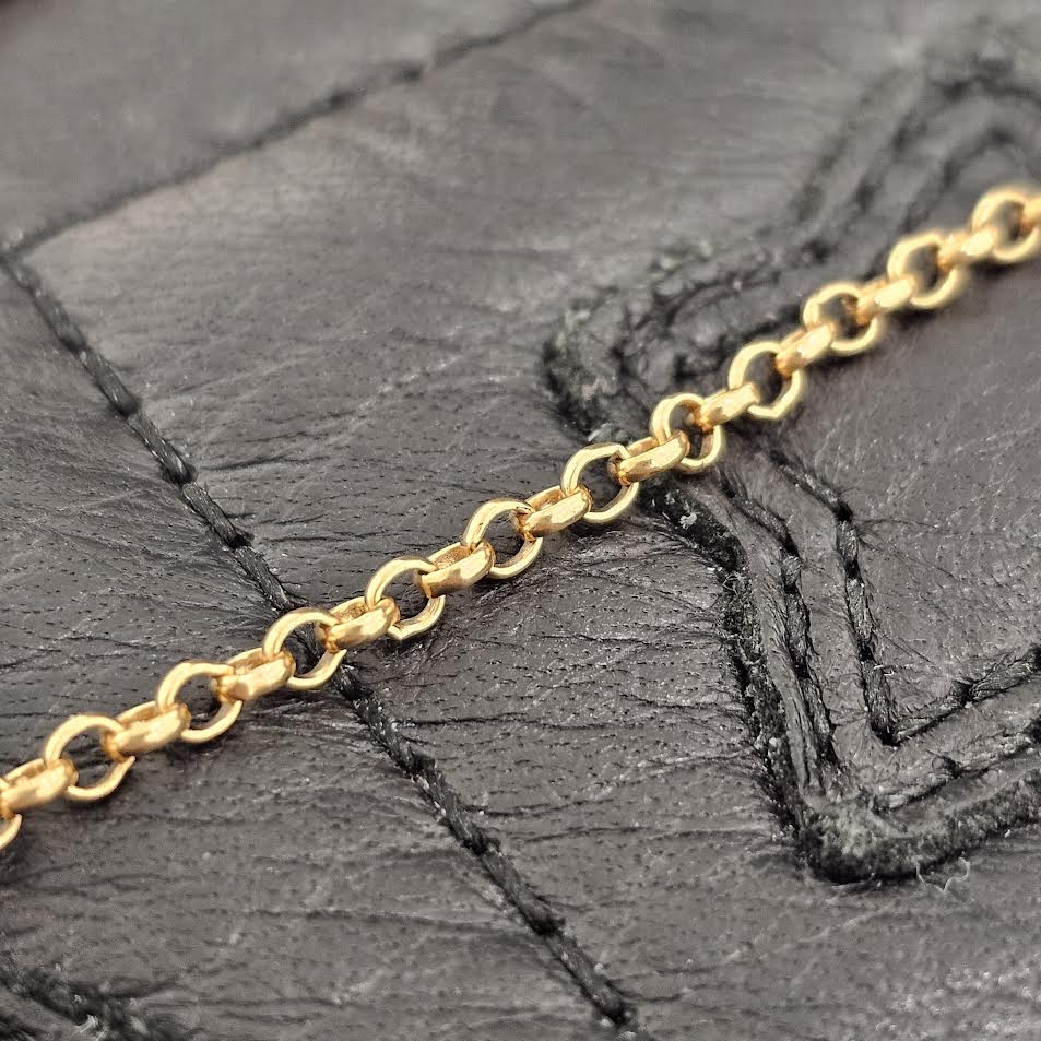 CHROME HEARTS 22K Roll Chain Necklace 18 Inch クロムハーツ 22K ロールチェーン ネックレス 18インチ