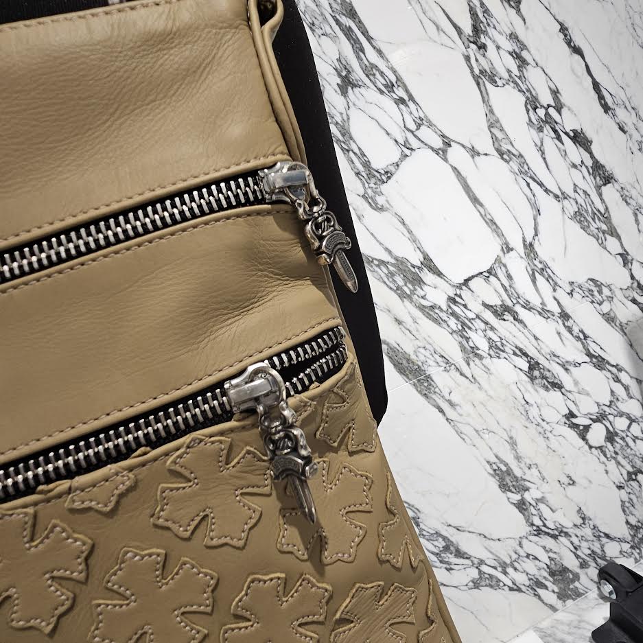 CHROME HEARTS CH Plus Patch PERRY Leather Shoulder Bag クロムハーツ CHプラスパッチ ペリー レザーショルダーバッグ