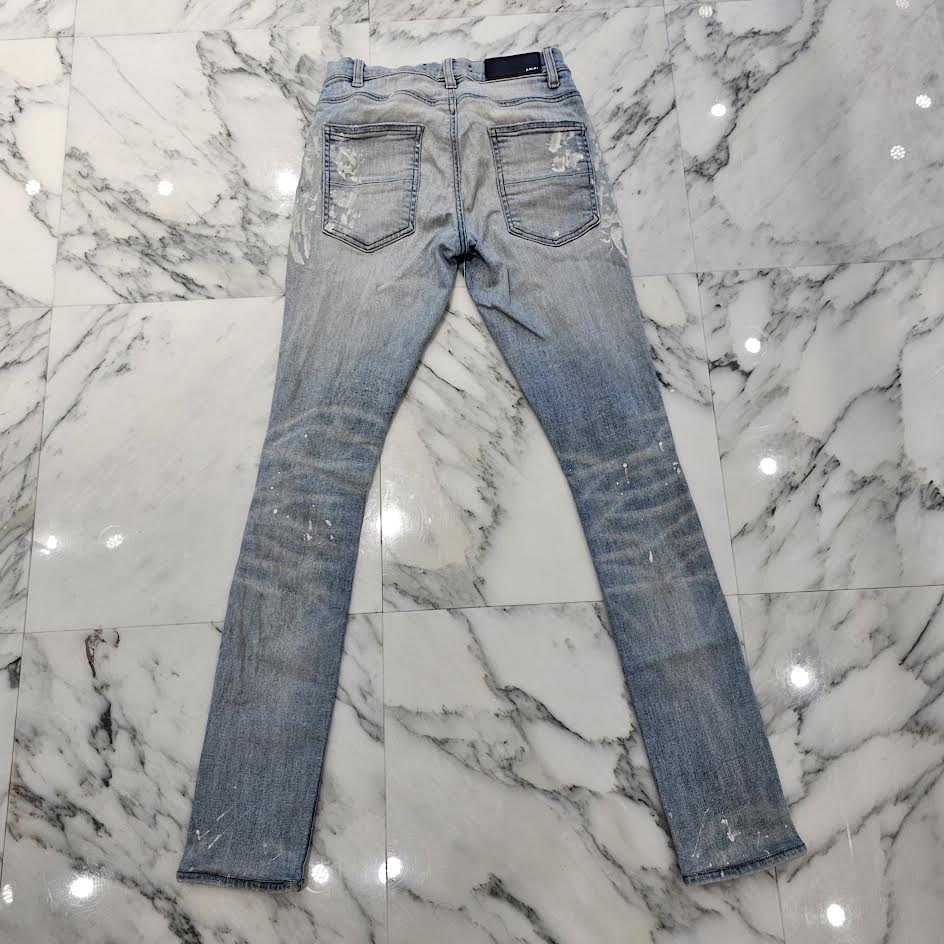 AMIRI ダメージスキニーデニム 28 アミリ AMIRI ダメージ加工 ストレッチ スキニーデニムパンツ ジーンズ