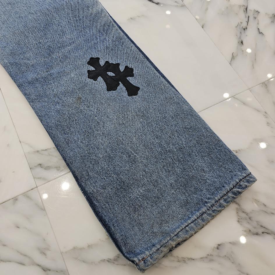 CHROME HEARTS × Levi's 517 VNTG Cross Leather Patch Denim Pants Size 32 クロムハーツ × リーバイス 517 ヴィンテージ クロスレザーパッチ デニムパンツ サイズ32