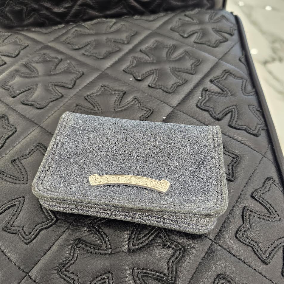 CHROME HEARTS Glitter Leather Card Case #2 クロムハ―ツグリッター レザー カードケース #2