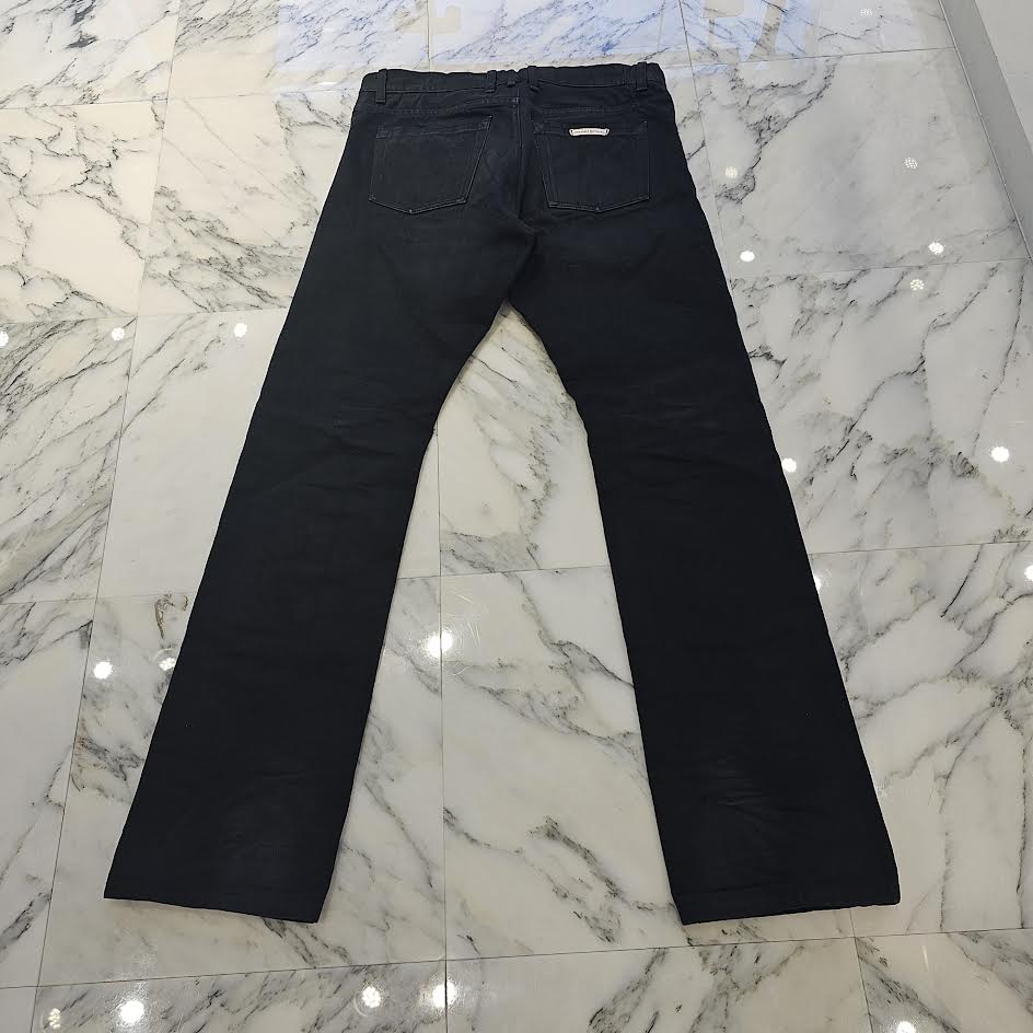 CHROME HEARTS CH Plus Cross Ball Button Denim Pants Size 34 クロムハーツ CHプラス クロスボールボタン デニムパンツ サイズ34