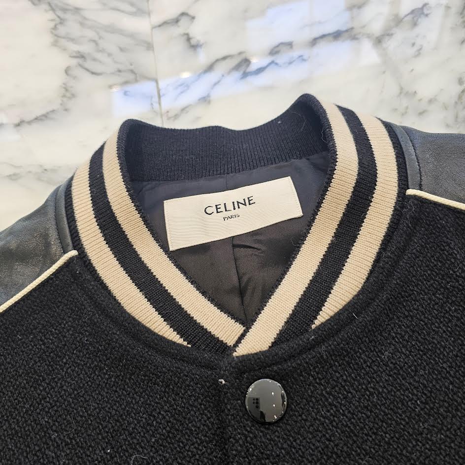 CELINE 2022SS Classic Teddy Jacket / Textured Wool 2V56D896C Size 52 セリーヌ クラシック テディジャケット / テクスチャード加工 ウール サイズ52