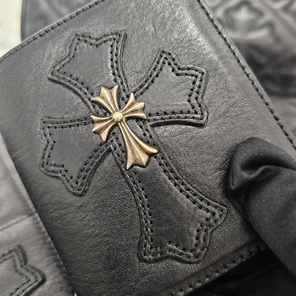 CHROME HEARTS DR DIGIACOMO Tiny CH Cross Leather Wallet クロムハーツ ドクターディジャコモ タイニー CHクロス レザーウォレット