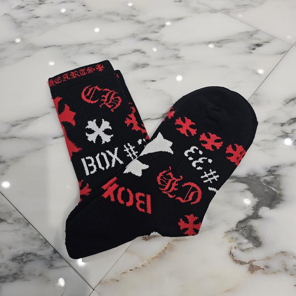 CHROME HEARTS Stencil Multi Logo Socks x3 Size JP（27-30）クロムハーツ ステンシル マルチロゴ ソックス 靴下 サイズ 日本サイズ（27-30）