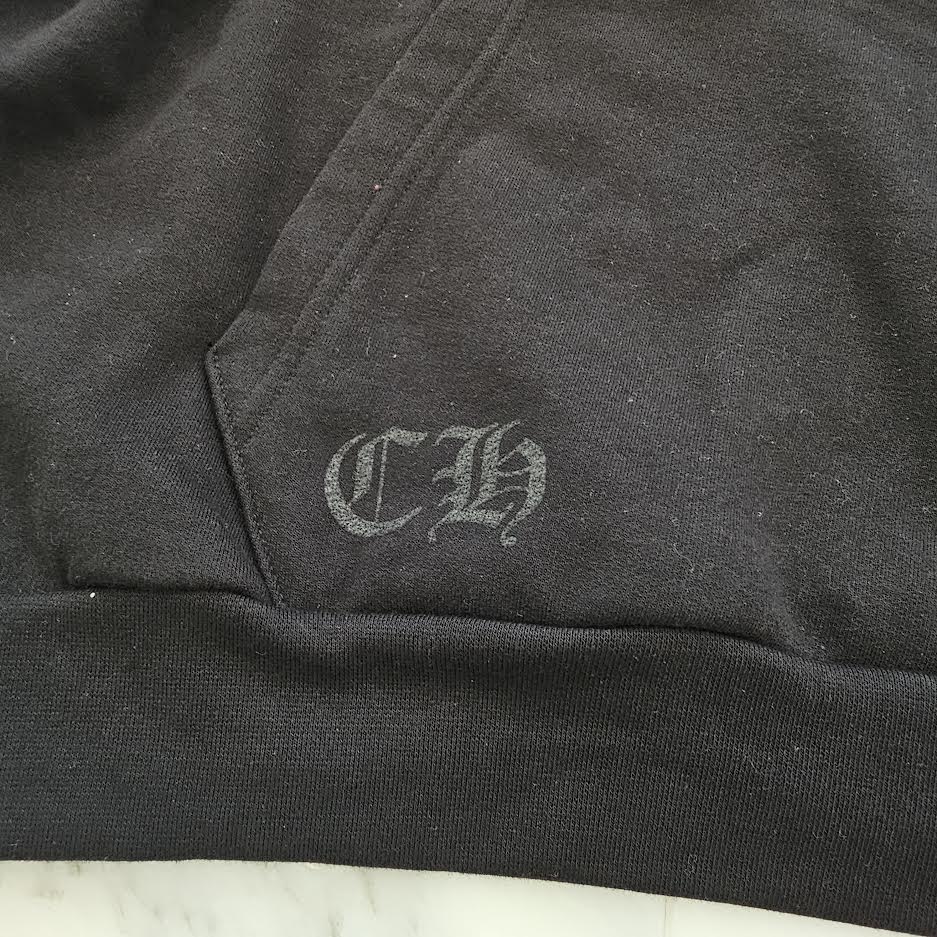 CHROME HEARTS 2025SS Hooded "LOVE YOU" BS FLARE Horseshoe Pullover Hoodie Size M クロムハーツ フーデッド "LOVE YOU" BSフレア ホースシュー プルオーバーフーディ サイズM