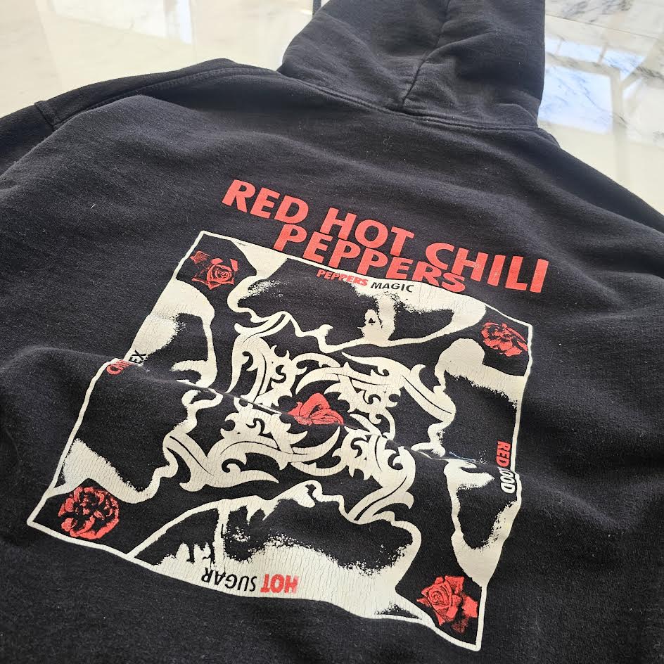Vintage 90's Red Hot Chili Peppers "PEPPERS MAGIC" Stars & Stripes Pullover Hoodie Size XL 90's レッドホットチリペッパーズ "ペッパーズマジック" スターズ&ストライプ社製 プルオーバーフーディ サイズXL