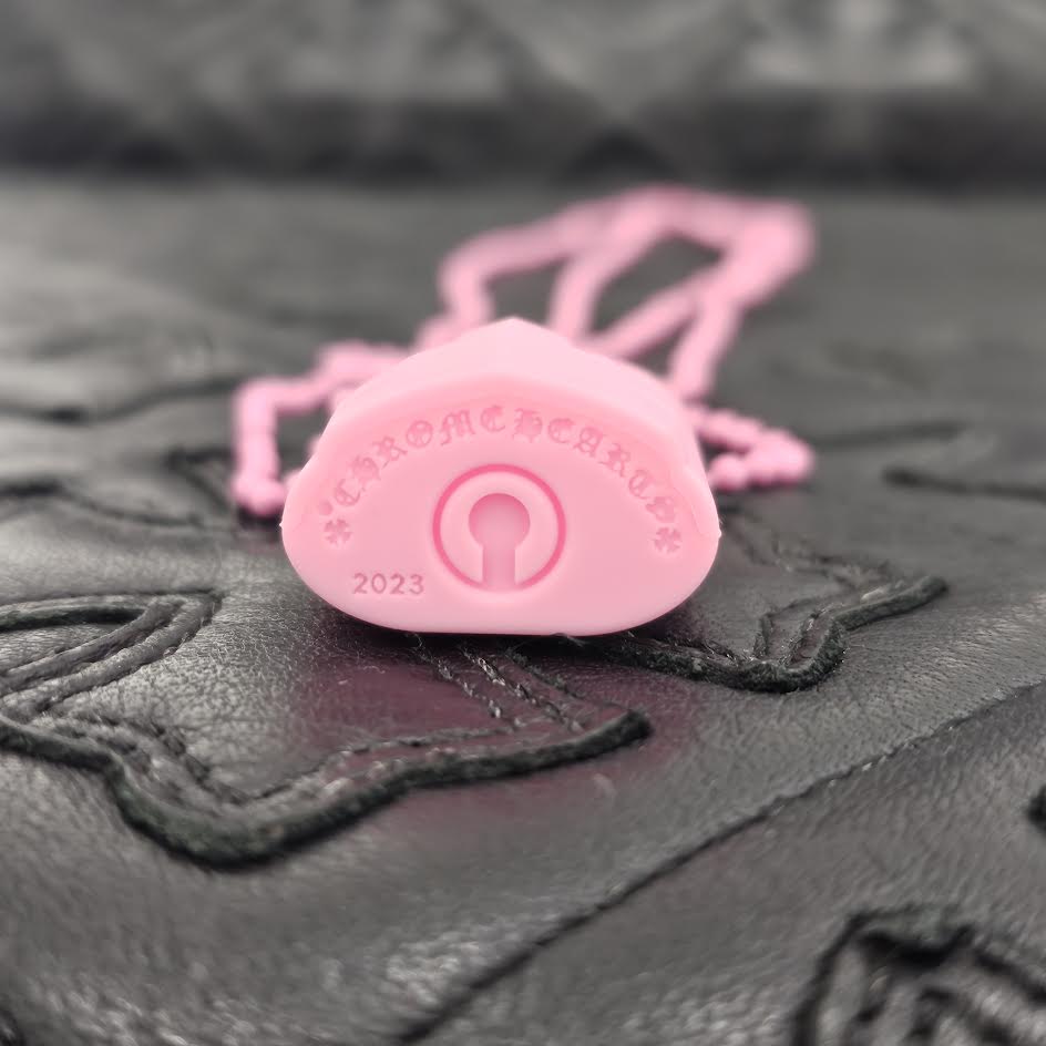 CHROME HEARTS 2023SS PADLOCK Flare Knee Silicon Rubber Necklace クロムハーツ パドロック フレアニー シリコンラバー ネックレス